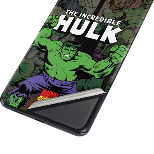 Marvel Classic Comics Hulk Fighter Vintage Galaxy S21 Plus 5G Skin